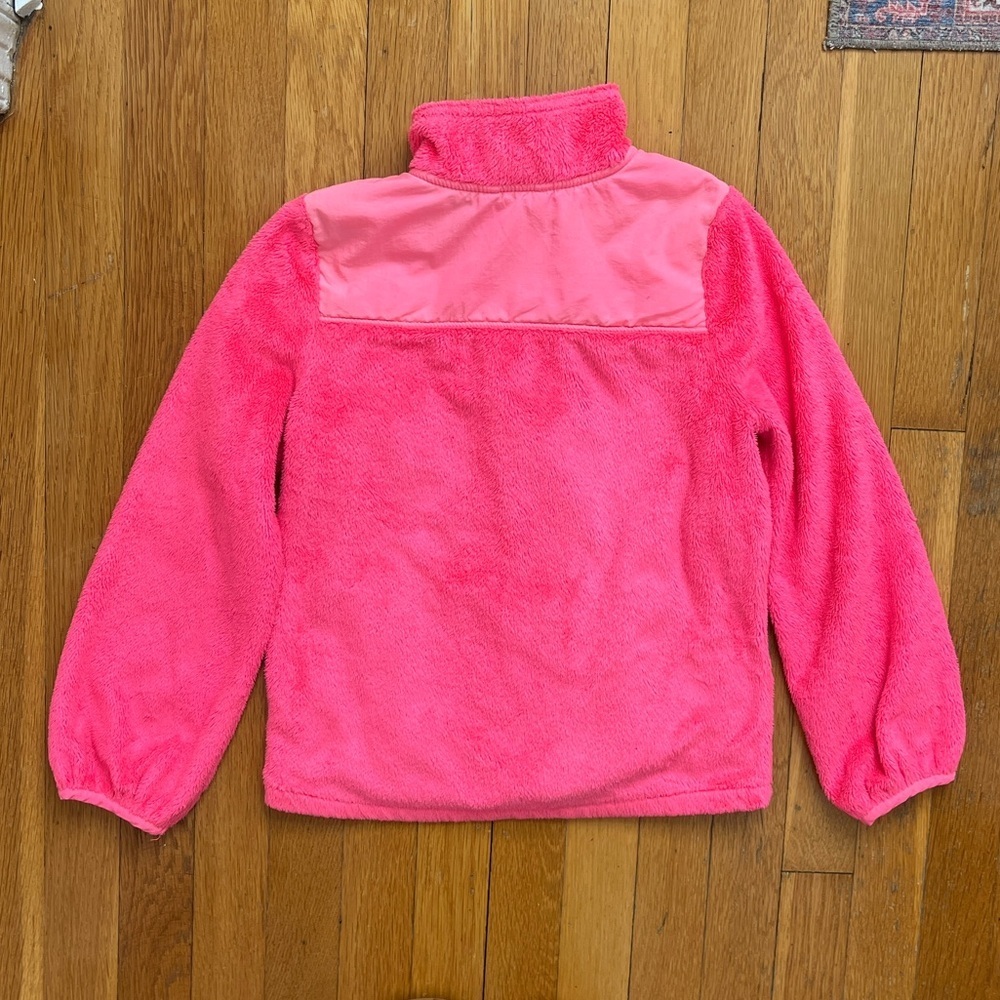 Children’s Place M 7/8 Hot Pink Fuzzy Fleece Full Zip Jacket - Picture 2 of 10